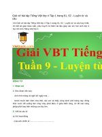 Giải vở bài tập tiếng việt lớp 4 tập 1 trang 61