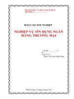 9 báo cáo kết thúc môn học: tín dụng ngân hàng thương mại