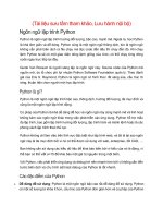 Python cơ bản dành cho người mới bắt đầu
