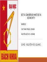 ĐỀ tài cảm BIẾN đo NHIỆT độ và độ ẩm DHT11 