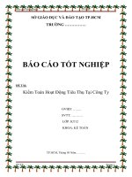 24 báo cáo tốt nghiệp: kiểm toán tại công ty thuỷ sản