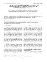 ALAPA - mô hình đào tạo kỹ năng hiện đại trong dạy học E-learning toán cao cấp ở trường Đại học Văn Lang