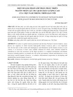 Một số giải pháp góp phần phát triển nguồn nhân lực du lịch chất lượng cao của Việt Nam trong thời gian tới