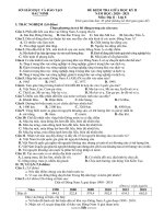 Đề thi giữa học kì 2 môn Địa lí lớp 8 năm 2020-2021 có đáp án - Sở GD&ĐT Bắc Ninh