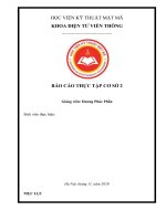 Báo cáo thực tập cơ sở thiết kế mạch số trên FPGA