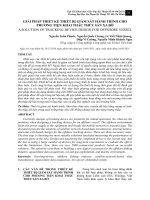 Giải pháp thiết kế thiết bị giám sát hành trình cho phương tiện khai thác thủy sản xa bờ