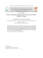 Xu hướng già hóa dân số và chính sách xã hội cho người cao tuổi ở Việt Nam hiện nay