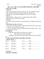 Giáo án theo định hướng phát triển năng lực học sinh môn Địa lí lớp 12