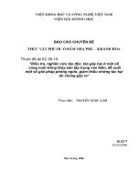 BÁO CÁO CHUYÊN ĐỀ:"Thực vật phù du ở đầm Nha Phu-Khánh Hòa".Thuộc đề tài:ĐT N.Cứu tảo độc gây hại ở một số vùng nuôi trồng thủy sản và một số biện pháp phòng ngừa