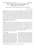 Những nỗ lực ứng dụng công nghệ xanh trong việc xử lý Covid-19