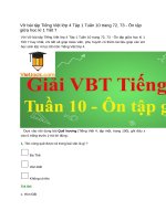 Vở bài tập tiếng việt lớp 4 tập 1 tuần 10 trang 72