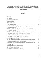 BÀI THU HOẠCH môn GIÁO dục QUỐC PHÒNG AN NINH  NÂNG CAO HIỆU QUẢ của CÔNG tác đối NGOẠI gắn với QUỐC PHÒNG – AN NINH ở  bộ GIÁO dục và đào tạo TRONG TÌNH HÌNH mới
