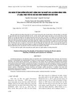 Các nhân tố ảnh hưởng đến chất lượng đào tạo nghề cho lao động nông thôn: Lý luận, thực tiễn và bài học kinh nghiệm cho Việt Nam