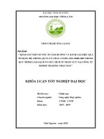 Khoá luận tốt nghiệp Đại học: Khảo sát một số yếu tố ảnh hưởng và đánh giá hiệu quả áp dụng hệ thống quản lý chất lượng ISO 22000:2005 trong quy trình làm sạch vỏ xúc xích từ ruột