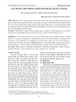 Ứng dụng CRM trong kinh doanh du lịch lữ hành