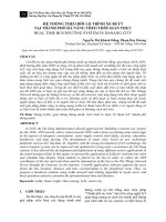 Hệ thống theo dõi lộ trình xe buýt tại thành phố Đà Nẵng theo thời gian thực