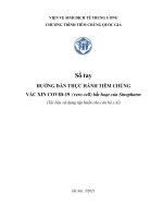 Sổ tay Hướng dẫn thực hành tiêm chủng vắc xin COVID-19 (Vero Cell) bất hoạt của Sinopharm