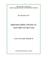 Tài liệu Kiểm Soát Dòng Vốn Đầu Tư Gián Tiếp Tại Việt Nam