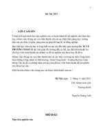 Nghiên cứu quy hoạch phát triển đô thị định hướng giao thông công cộng (mô hình TOD) thành phố hà nội