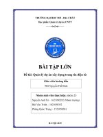 Bài tập lớn quản trị dự án công nghệ thông tin