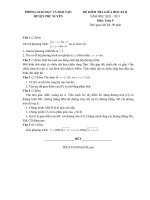 Đề thi giữa học kì 2 môn Toán lớp 9 năm 2020-2021 - Phòng GD&ĐT huyện Phú Xuyên