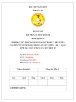 BÌNH LUẬN QUY ĐỊNH xác ĐỊNH NĂNG lực HÀNH VI dân sự của NGƯỜI nước NGOÀI TRONG PHÁP LUẬT VIỆT NAM và lấy ví dụ để MINH họa VIỆC áp DỤNG các QUY ĐỊNH đó 