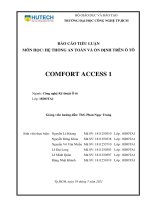 Báo cáo tiểu luận comfort access 1