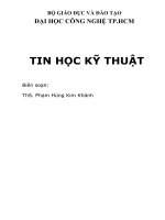 Giao trinh tin hoc ky thuat, hutech