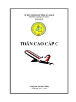 BÀI GIẢNG TOÁN CAO CẤP  TOÁN CAO CẤP C