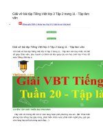 Giải vở bài tập tiếng việt lớp 3 tập 2 trang 11
