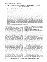 Hiện trạng tài nguyên đất và độ phì nhiêu của đất tỉnh Quảng Ninh