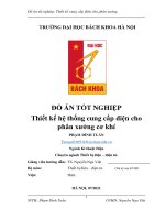 Thiết kế hệ thống điện cho phân xưởng cơ khí