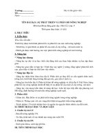 Giáo án Địa lí 9 - Bài: Sự phát triển và phân bố nông nghiệp