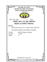 Phân tích kết cấu và tính toán hệ thống nhiên liệu động cơ diesel