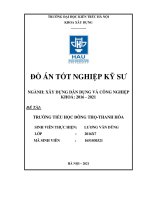 CÔNG TRÌNH TRƯỜNG TIỂU học ĐÔNG THỌ THANH hóa 