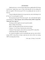 Thực trạng học sinh cá biết tại trường THPT lê quý đôn, thành phố vinh, nghệ an 