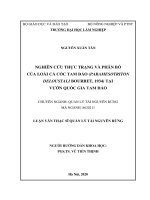 Đánh giá tác động của chính sách chi trả dịch vụ môi trường rừng đến công tác quản lý bảo vệ rừng trên địa bàn huyện tam đường tỉnh lai châu​  