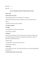 Giáo án (KHBD) toán lớp 6 – HK2  kết nối TRI THỨC