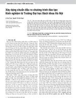 Xây dựng chuẩn đầu ra chương trình đào tạo: Kinh nghiệm từ Trường Đại học Bách khoa Hà Nội