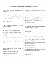 CÂU hỏi TRẮC NGHIỆM môn LUẬT HIẾN PHÁP