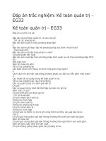 Đáp án trắc nghiệm kế toán quản trị – EG33 