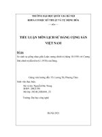 So sánh sự giống nhau giữa luận cương chính trị tháng 10 1930 với cương lĩnh chính trị đầu tiên (6 1 1930) của đảng 