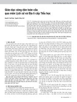 Giáo dục công dân toàn cầu qua môn Lịch sử và Địa lí cấp Tiểu học