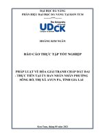 Hòa giải tranh chấp đất đai   thực tiễn tại ủy ban nhân dân phường sông bờ, thị xã ayun pa, tỉnh gia lai 