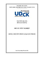 Đồ án tốt nghiệp băng chuyền phân loại sản phẩm 