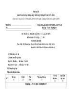 Kế hoạch bộ môn (PPCT) Lịch sử và Địa lý 6 Bộ sách KNTT