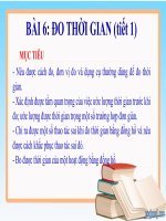 Bài 6   đo thời gian (tiết 1) 