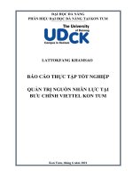 Quản trị nguồn nhân lực tại bưu chính viettel kon tum 