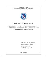 Báo Cáo + Full Code ứng dụng quản lý bán hàng  C# ( MÔN HỌC ADO.NET)