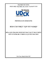 Hòa giải tranh chấp đất đai tại uỷ ban nhân dân xã đăk blà theo luật đất đai 2013 